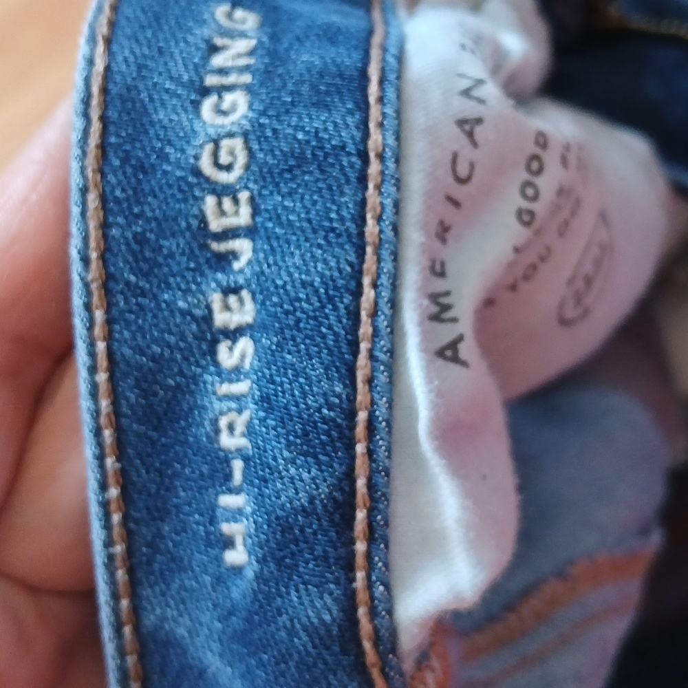 American Eagle Outfitters Dream Jean Hi-rise Jegging Distressed Size 6 - Picture 4 of 7